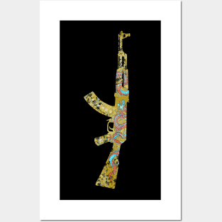 kalashnikov AK 47 Posters and Art